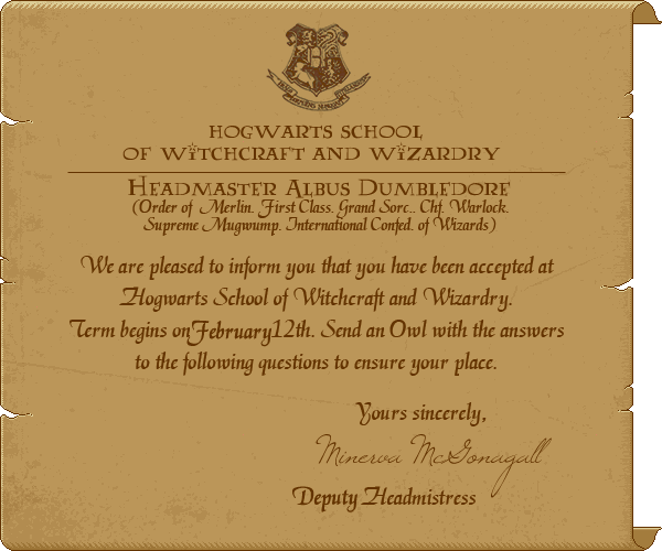 Hogwarts: Applications Open!